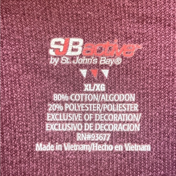 St John’s Bay Active zip front hoodie - Picture 3 of 6